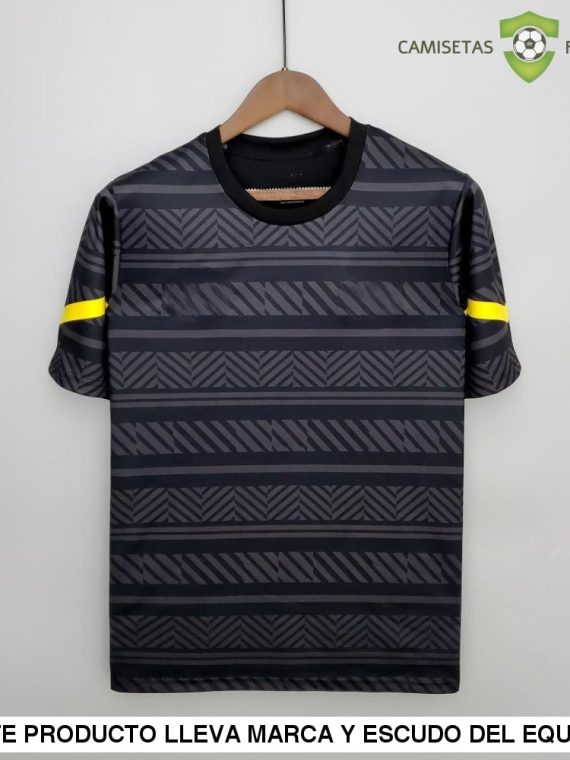 Camiseta Borussia Dortmund 22-23, Pre-Partido Negro