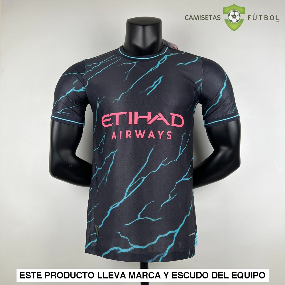 Camiseta Manchester City 23-24, 3 Equipacion (Player Version)