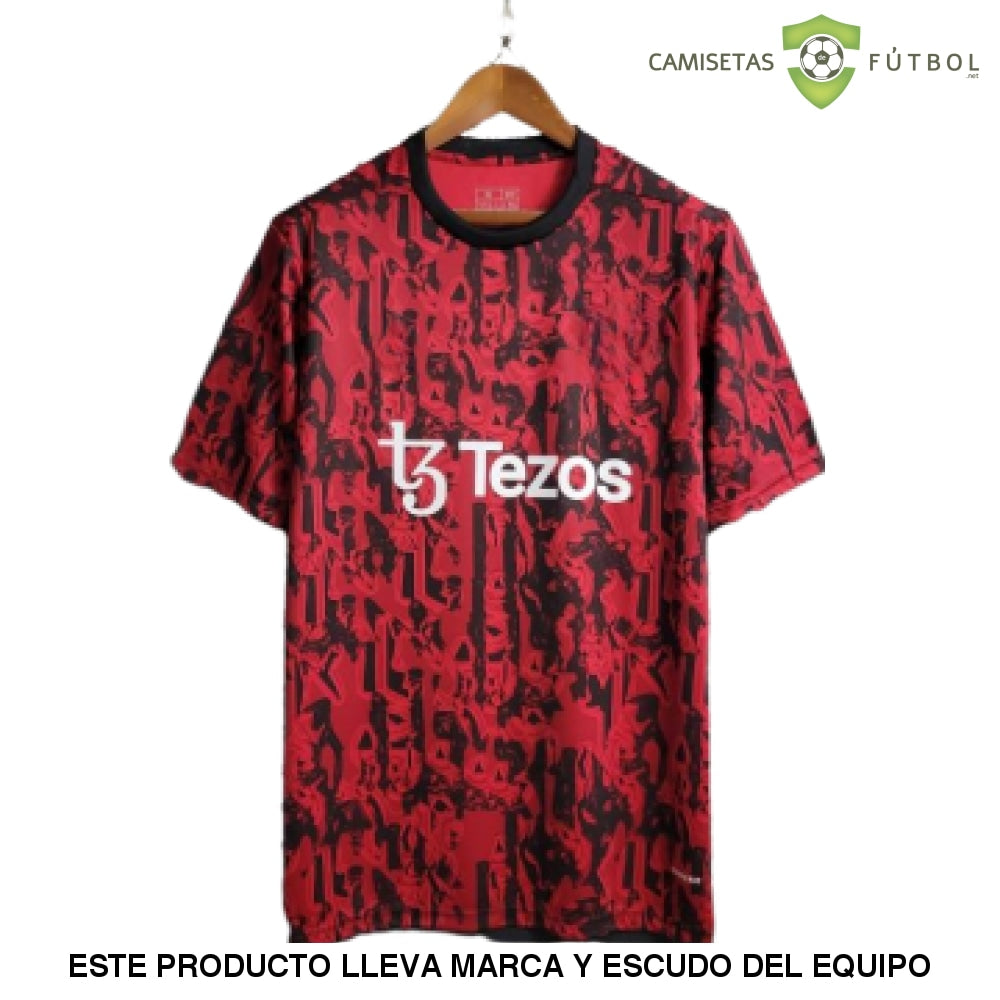 Camiseta Manchester United 23-24, Pre-Partido Rojo
